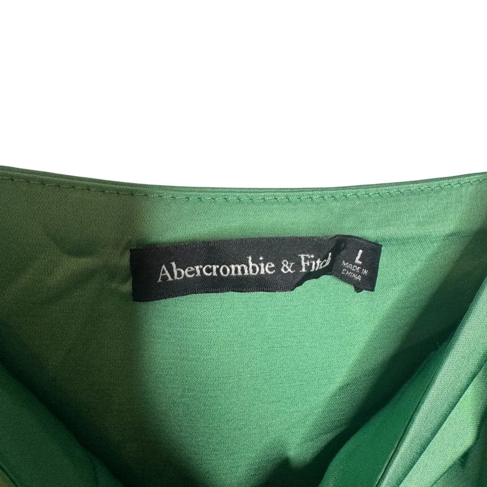 Abercrombie & Fitch Julia Green Slip Lace Maxi Cottagecore Dress Wedding Guest